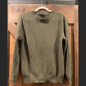 A.P.C Olive Cashmere Crewneck Sweater